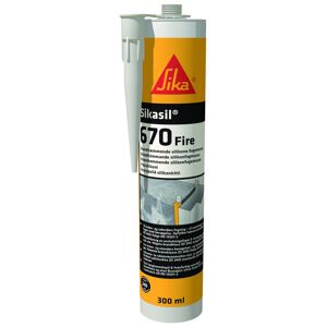 Brandskyddssilikon, Sikasil-670 Fire, 300 ml