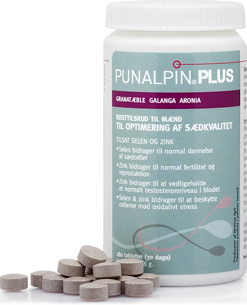 Punalpin® PLUS (180 tabletter/1 mån.) Granatäpple, galanga, aronia, zink, selen