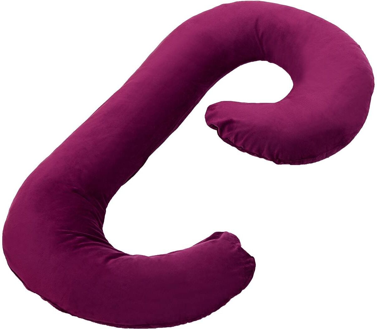 Kroppskudde Gravidkudde Estelle Purpur Lila Velour Kroppskudde Gravidkudde Estelle Purpur Lila Velour