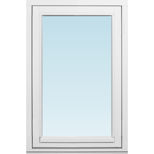 Svenska Fönster Sf Sidohängt Fönster Utåtgående 580x880mm Vänster 1-Luft, Insida Trä Utsida Trä, 2-Glas  (6x9)