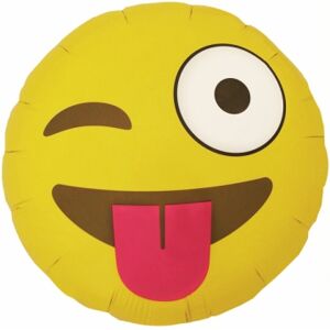 Folieballong emoji winking