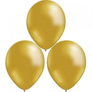 Ballonger metallic guld 25-pack