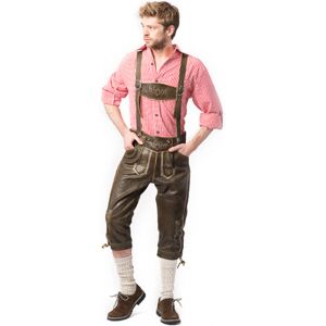 Lederhosen Äkta läder Brun 3XL