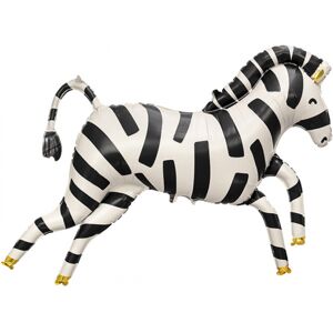 Folieballong Zebra