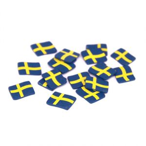 konfetti träflaggor Sverige