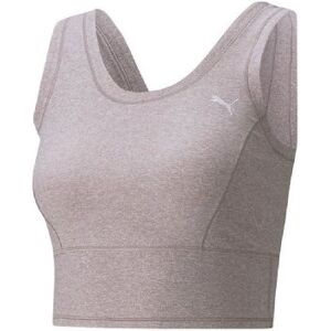 Sport-topp, Dam Puma Studio Yogini Luxe Crop Tank Violett (Storlek: L)