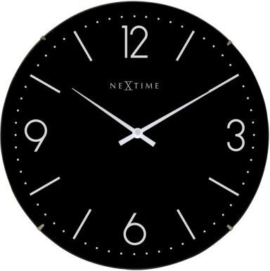 NeXtime Väggklocka Basic Dome 35 cm Svart NeXtime Väggklocka Basic Dome 35 cm Svart