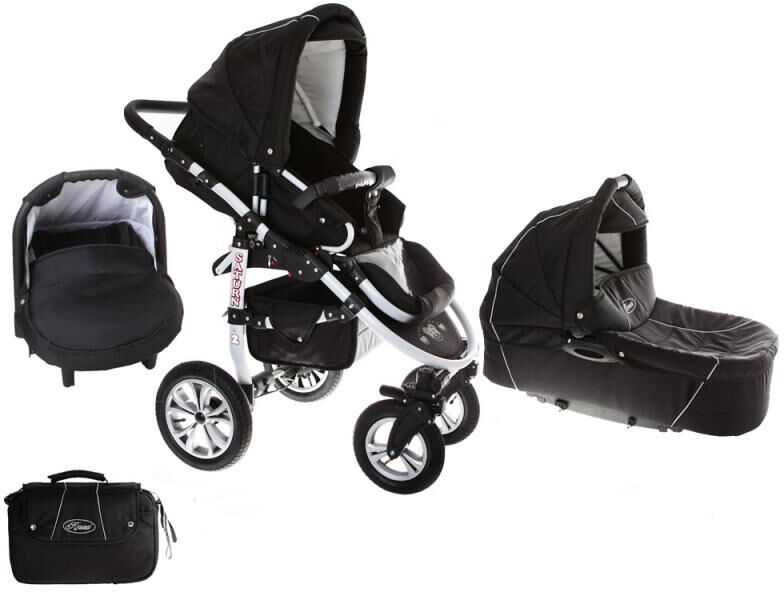 Saturn Duo Barnvagnar 3 in 1 - Black