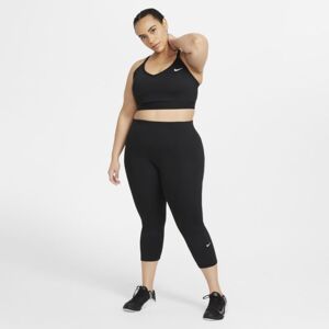 Nike Korta leggings med medelhög midja Nike One för kvinnor - Svart Svart 3X