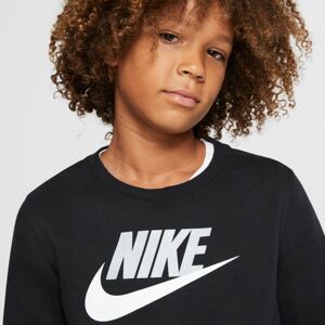 Nike Tröja Nike Sportswear Club Fleece med rundad hals för ungdom (killar) - Svart Svart XL