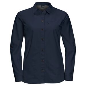 Jack Wolfskin Lakeside Roll-Up Shirt Midnight Blue Women (Storlek: M)