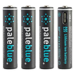 Pale Blue Aaa Usb-C Laddningsbara Batterier 4-Pack