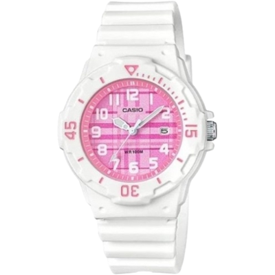 Casio LRW-200H-4CVDF Lady Diver Analog Sportklocka - Vit & Rosa Casio LRW-200H-4CVDF Lady Diver Analog Sportklocka - Vit & Rosa