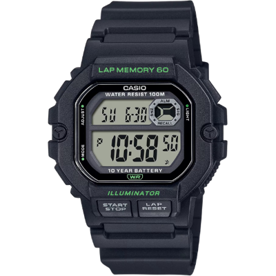 Casio WS-1400H-1AVCF Illuminator Digital Sportklocka - Svart Casio WS-1400H-1AVCF Illuminator Digital Sportklocka - Svart