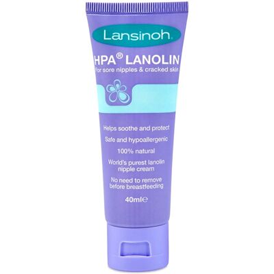 Lansinoh HPA Lanolin Nipple Cream 40ml - Amningslindring Lansinoh HPA Lanolin Nipple Cream 40ml - Amningslindring