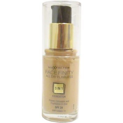 Max Factor Facefinity 3in1 Foundation - Soft Honey 77 Max Factor Facefinity 3in1 Foundation - Soft Honey 77