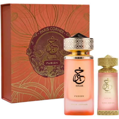 Paris Corner Khair Fusion Eau De Parfum - 100 ml + Parfymolja - 25 ml För Kvinnor Paris Corner Khair Fusion Eau De Parfum - 100 ml + Parfymolja - 25 ml För Kvinnor
