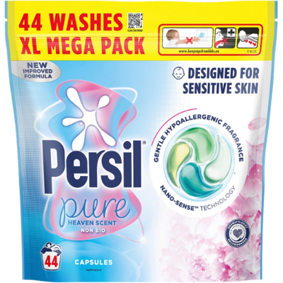 Persil Non-Bio Pure Heaven Scent Washing Capsules - 44 Pcs Persil Non-Bio Pure Heaven Scent Washing Capsules - 44 Pcs