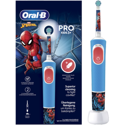 Oral-B Kids Pro Spiderman Elektrisk Tandborste för 3+ år Oral-B Kids Pro Spiderman Elektrisk Tandborste för 3+ år