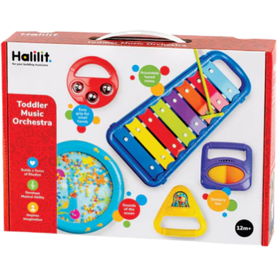 Halilit Småbarns Musikorkester Instrumentset Halilit Småbarns Musikorkester Instrumentset