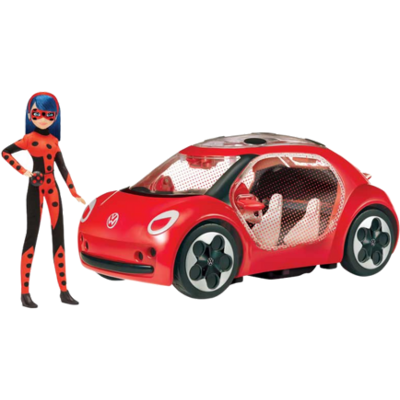Miraculous Ladybug E-Beetle Car with Fashion Doll Miraculous Ladybug E-Beetle Car with Fashion Doll