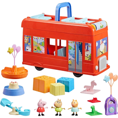 Peppa Pig 2-i-1 Partybuss Leksak Peppa Pig 2-i-1 Partybuss Leksak