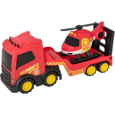 Teamsterz Chunky Trucks Brandtransport med Helikopter Teamsterz Chunky Trucks Brandtransport med Helikopter