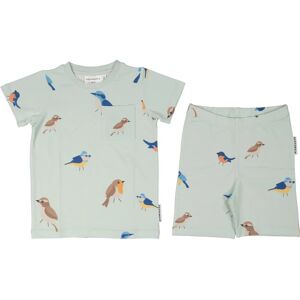 Geggamoja Sommar-set Bambu Green bird 86/92