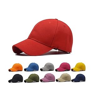 LightInTheBox 1 st unisex keps casual solid böjd solskydd baseballkeps justerbar snapback hattar för kvinnor män hip hop keps street pappa hatt