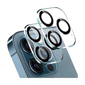 LightInTheBox [2-pack] Telefon Kameralinsskydd Till Apple iPhone 14 Pro Max iPhone 13 iPhone 12 iPhone 11 Härdat Glas 9 H-hårdhet Högupplöst (HD) Reptålig Mobiltelefonstillbehör