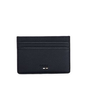 Boss Faux-leather card holder with money clip