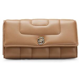 Boss Faux-leather wallet with gold-tone monogram