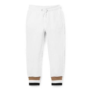 Boss Kids' tracksuit bottoms in cotton with signature-stripe cuffs