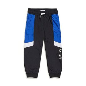 Boss Kids' colour-block tracksuit bottoms with printed logos