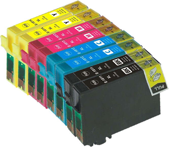 Epson Kompatibel Till Epson 18 Xl Bläckpatroner Rabattpaket 8 St Kompatibel 126,4 Ml Epson Kompatibel Till Epson 18 Xl Bläckpatroner Rabattpaket 8 St Kompatibel 126,4 Ml