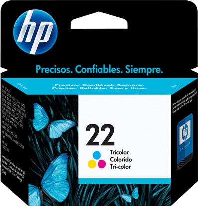 HP 22 C -C9352ae Med Chip, Färg Bläckpatron, Original, 5 Ml