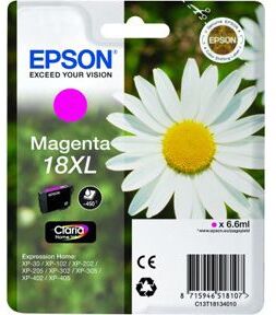 Epson T1813 M -C13t18134012 Magenta Bläckpatron, Original 6,6ml Epson T1813 M -C13t18134012 Magenta Bläckpatron, Original 6,6ml