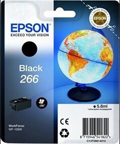 Epson 266 Bk C13t26614010 Original Bläckpatron -5,95 Ml Epson 266 Bk C13t26614010 Original Bläckpatron -5,95 Ml
