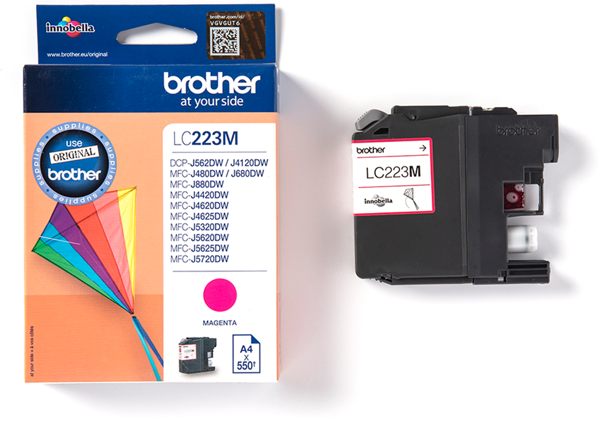 Brother Lc223 M, Magenta Bläckpatron, Original Brother Lc223 M, Magenta Bläckpatron, Original