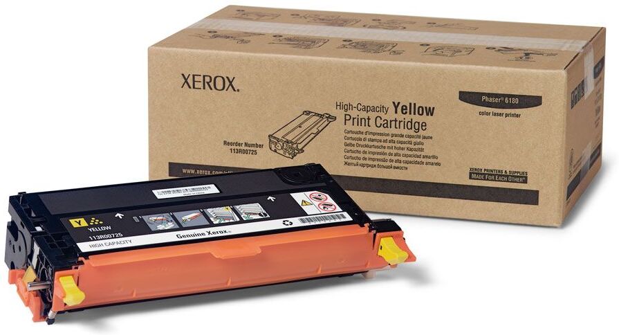 Xerox Phaser 6180mfp Y Original Toner (2000 Sidor) Xerox Phaser 6180mfp Y Original Toner (2000 Sidor)