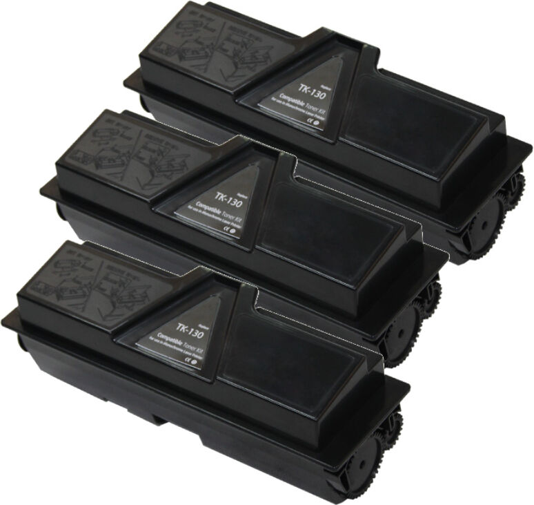 Kyocera Tk130/131/132/133/134 Bk Combo Pack 3 Stk Kompatibel Toner (21600 Sidor)