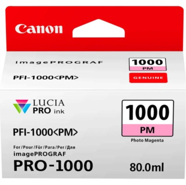 Canon Pfi-1000 Pm Original Bläckpatron (80 Ml) Canon Pfi-1000 Pm Original Bläckpatron (80 Ml)
