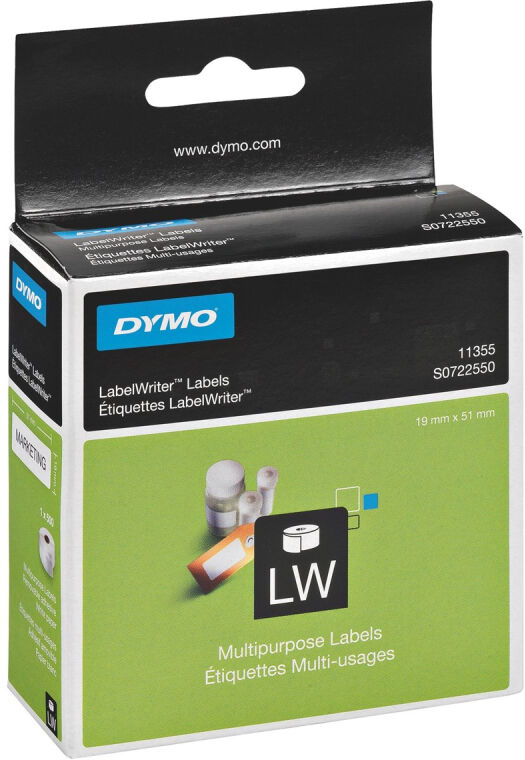 Dymo Label Multi 19x51 Vit Dymo Label Multi 19x51 Vit