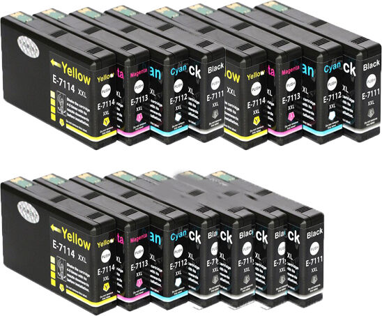 Epson Kompatibel Till Epson T7111/t7112/t7113/t7114 Combo Pack 15 Stk Bläckpatron 744 Ml Epson Kompatibel Till Epson T7111/t7112/t7113/t7114 Combo Pack 15 Stk Bläckpatron 744 Ml