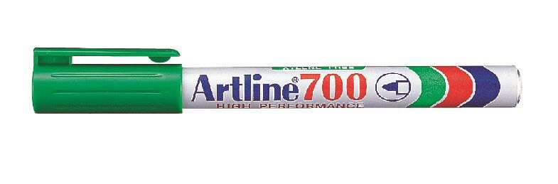 Artline Marker 700 Permanent 0,7 Grön, 12 St