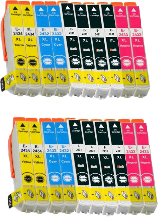 Epson Kompatibel Till Epson 24 Xl Bläckpatroner Rabattpaket 20 St Kompatibel 240 Ml Epson Kompatibel Till Epson 24 Xl Bläckpatroner Rabattpaket 20 St Kompatibel 240 Ml