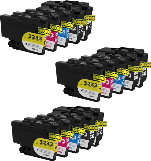 Brother Lc3233 Combo Pack 15 Stk Kompatibel Bläckpatron (534 Ml) Brother Lc3233 Combo Pack 15 Stk Kompatibel Bläckpatron (534 Ml)