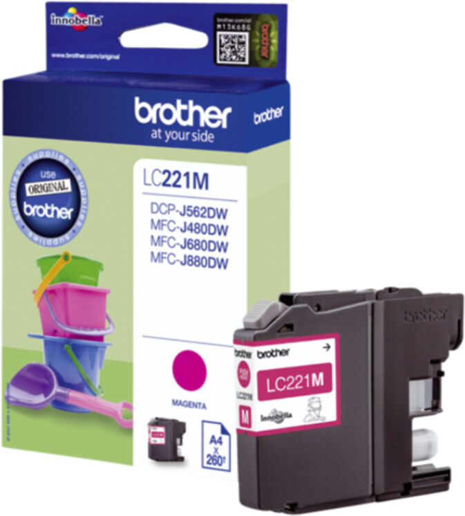 Brother Lc221 M Bläckpatron Magenta, Original Brother Lc221 M Bläckpatron Magenta, Original