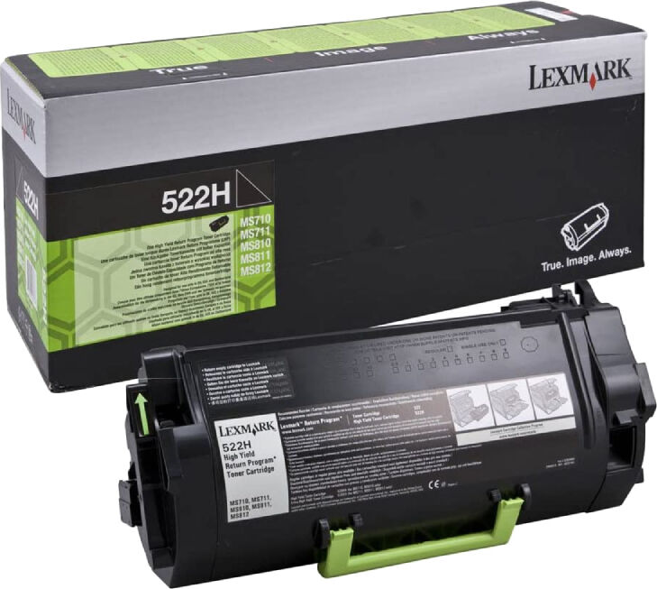 Lexmark 522h Bk Original Toner (2500 Sidor) Lexmark 522h Bk Original Toner (2500 Sidor)
