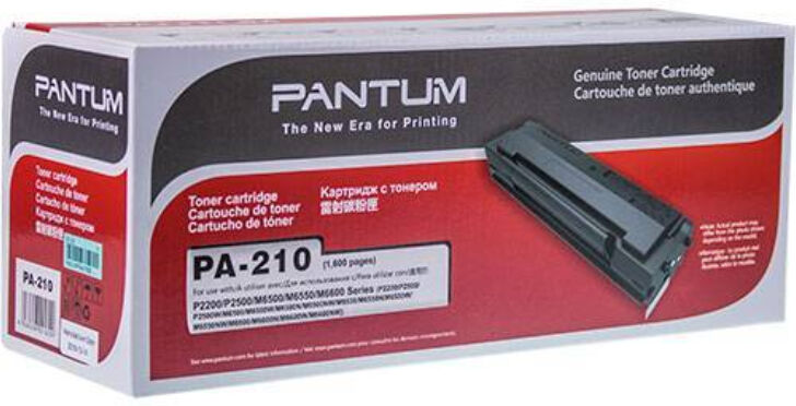 Pantum Pa-210 Bk Original Toner (1600 Sidor) Pantum Pa-210 Bk Original Toner (1600 Sidor)